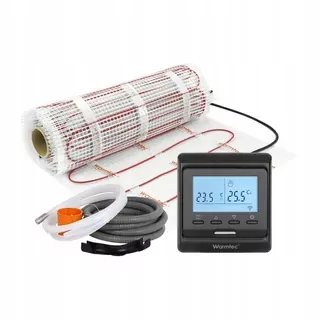 Sada elektrického podlahového vykurovania Warmtec DS2-10/T520 čierna 1m² (170 W/m²)